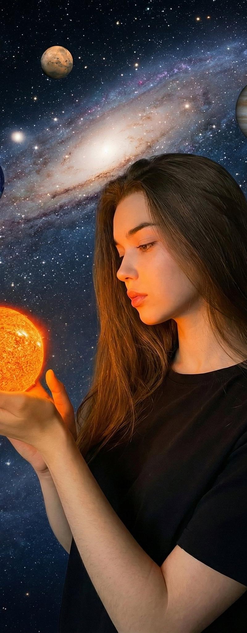 太空中的神秘女性