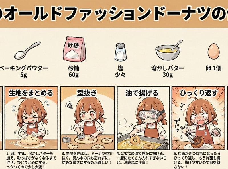 Nano Banana Proの料理キャラクター設定インフォグラフィックス
