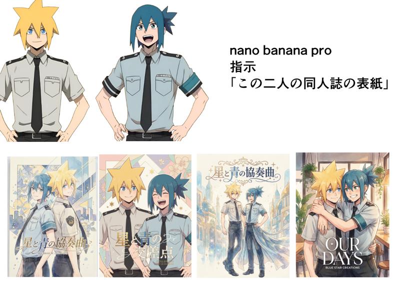 nano banana pro同人誌封面绘制