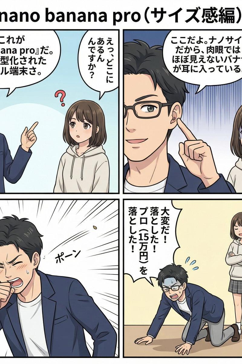 nano banana pro体验报告：从剧本到四格漫画的全部过程