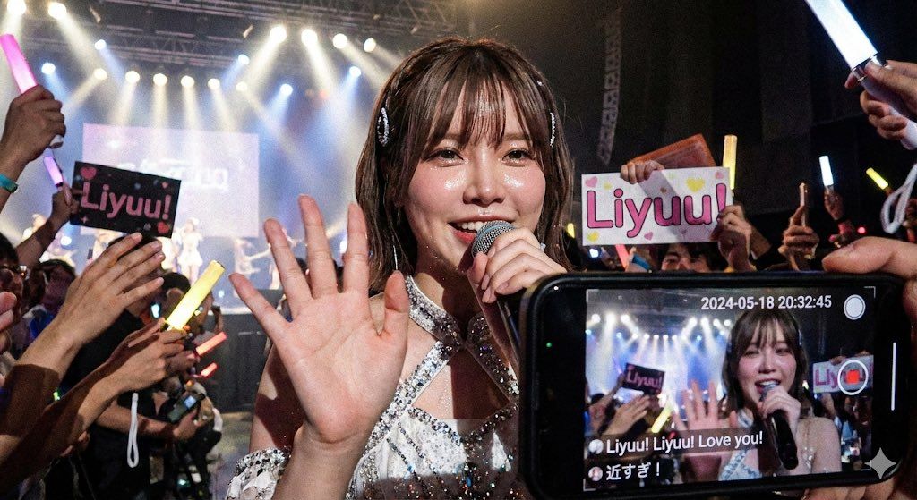 纳米香蕉Pro：Liyuu演唱会现场粉丝高清镜头