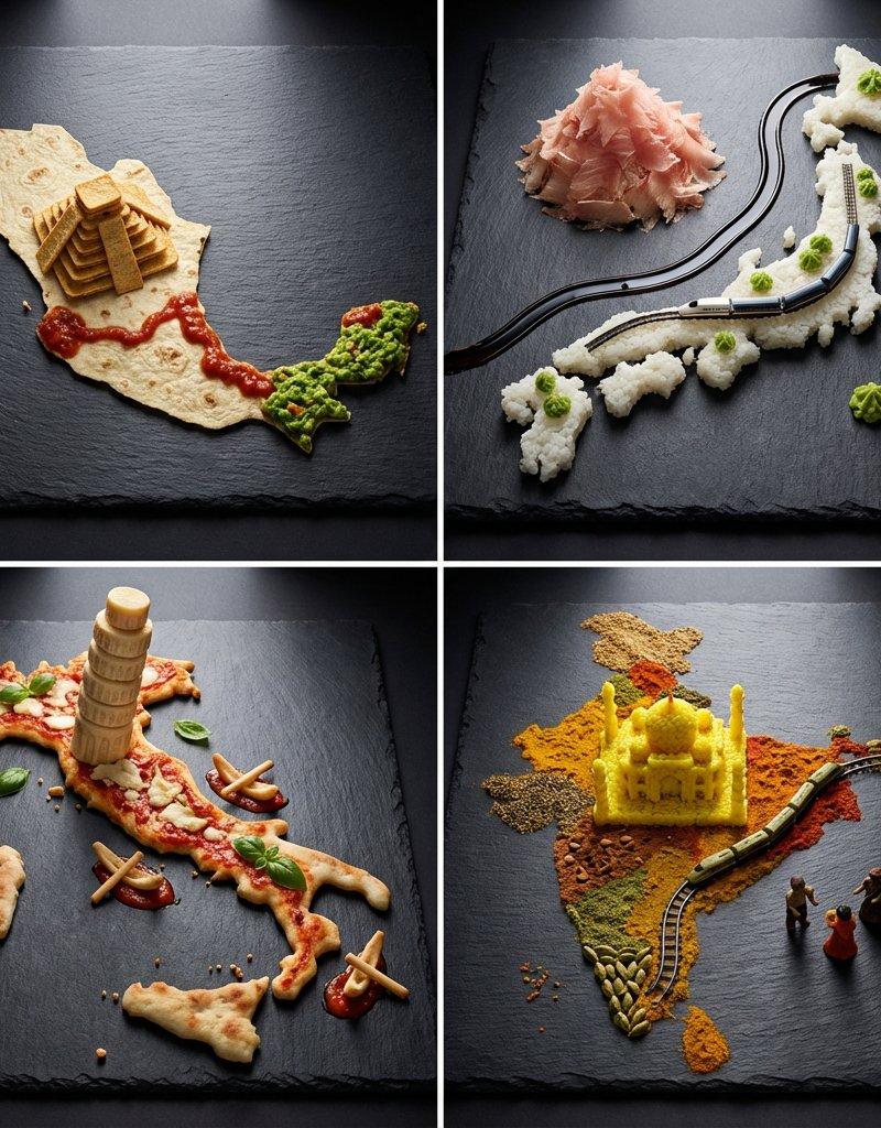 国家美食拼图
