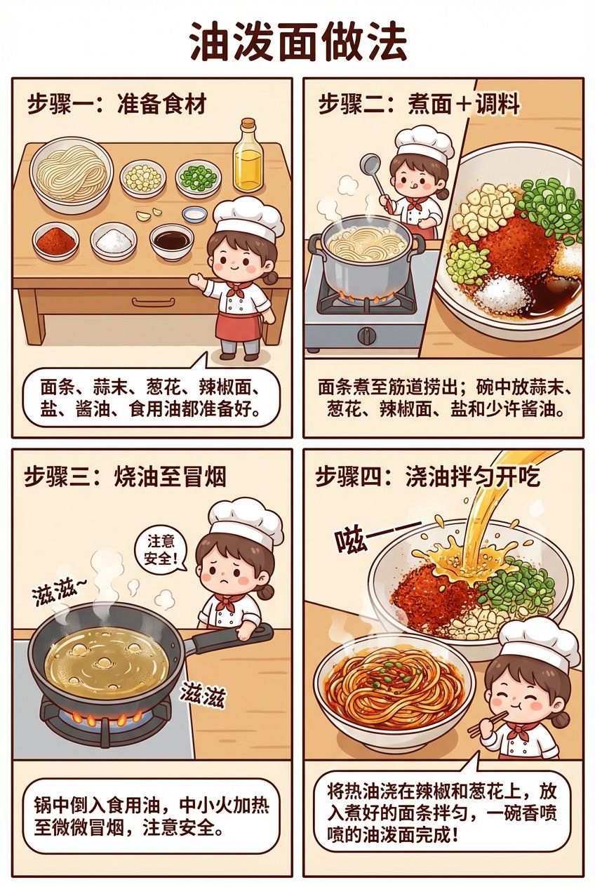油泼面宫格漫画图