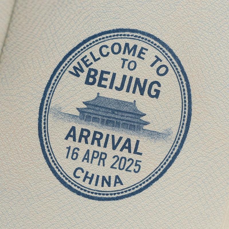 护照风格印章 - 北京