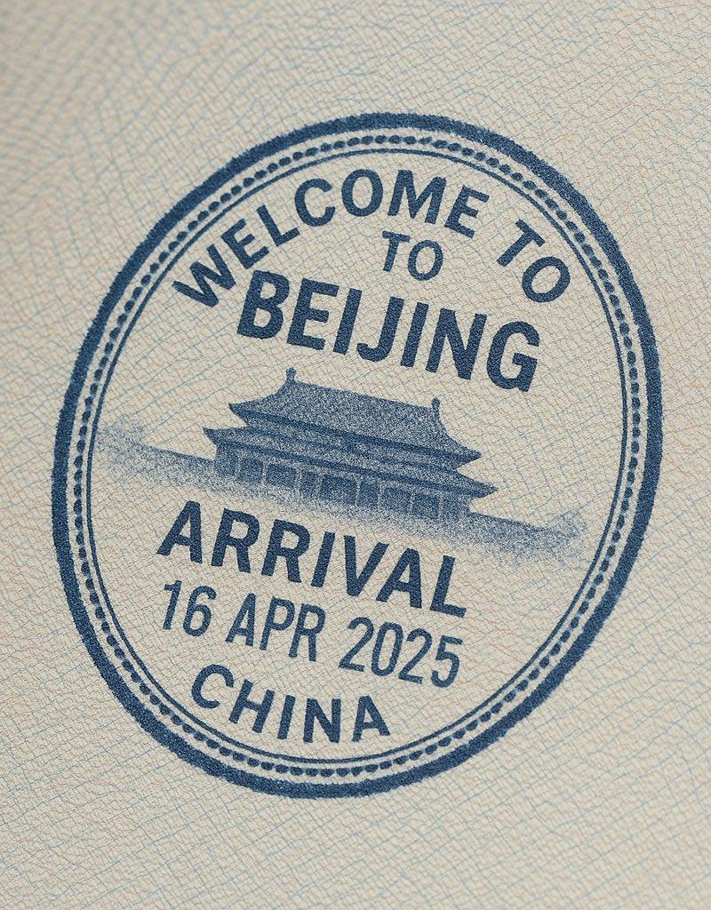 护照风格印章 - 北京