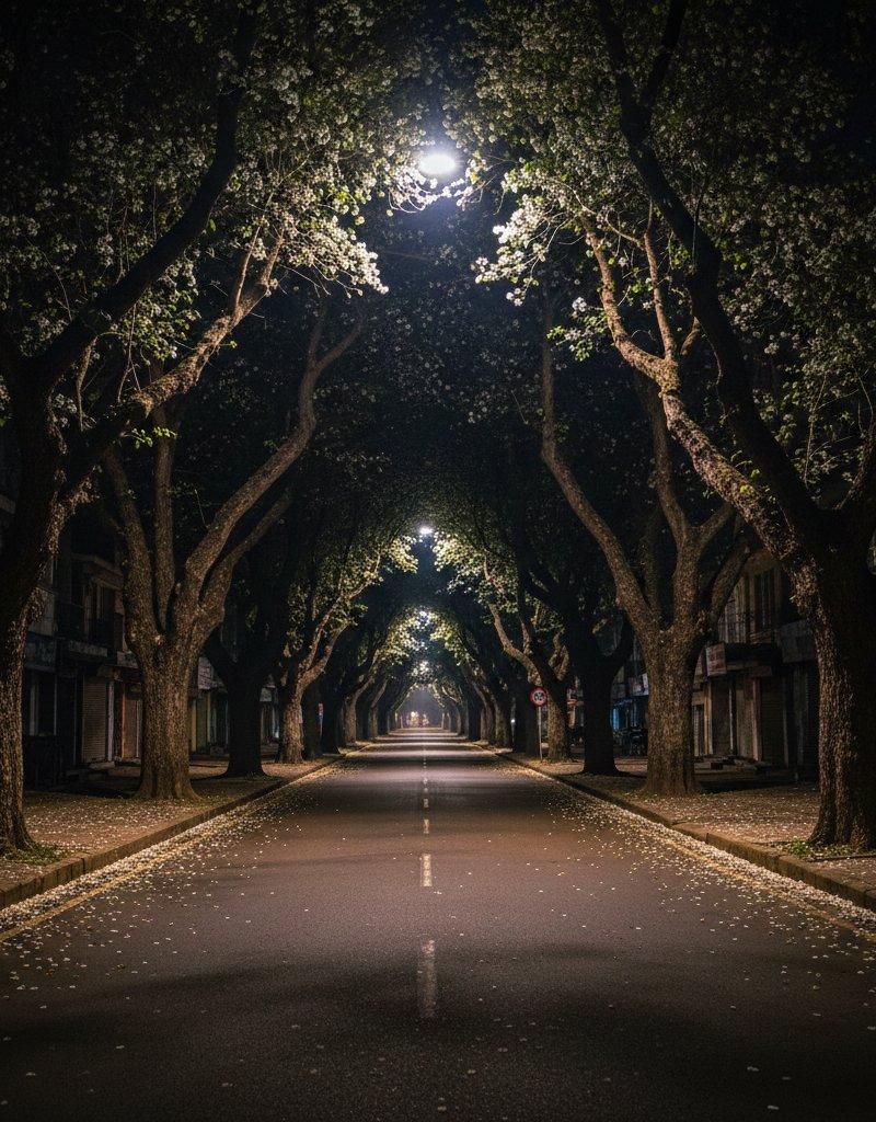 真实夜景街景生成