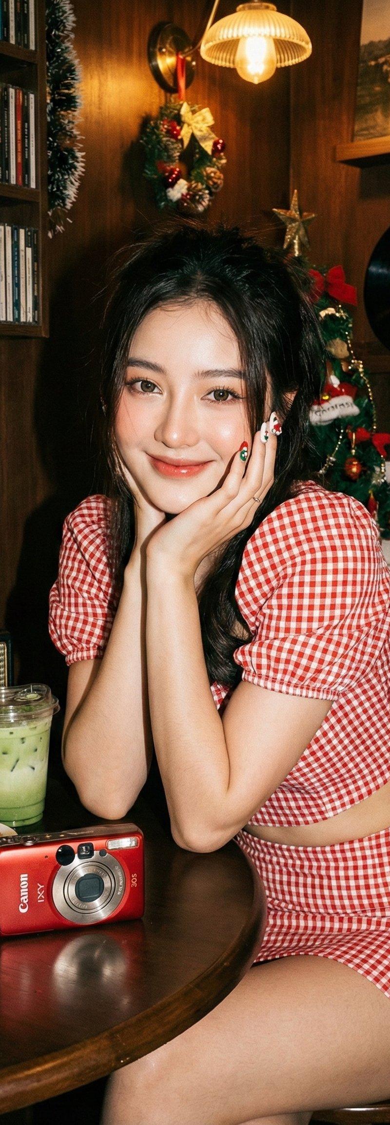 复古风格亚洲女性肖像