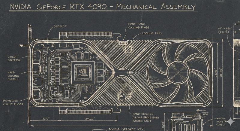 Sgraffito 机械蓝图 NVIDIA 4090 显卡