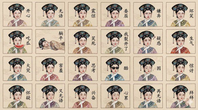 仿真绣苏绣表情包