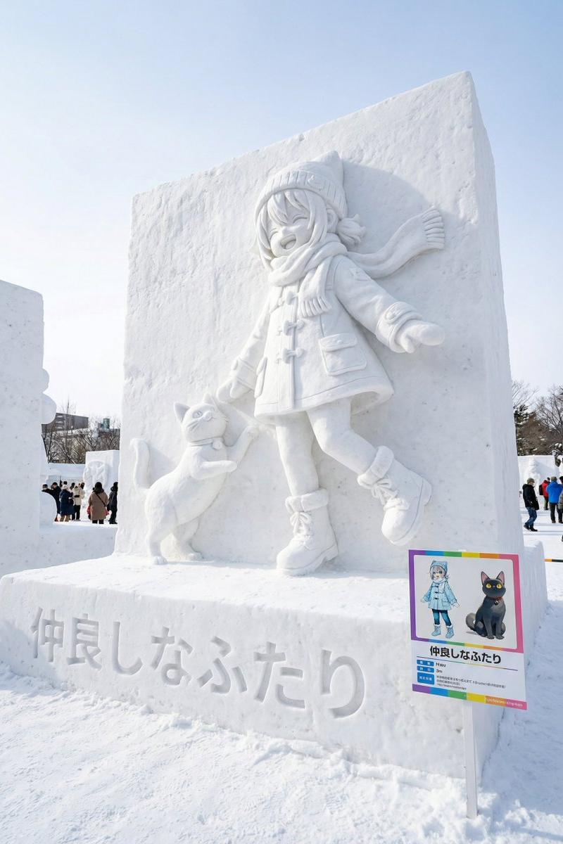 雪まつり雪像プロンプト