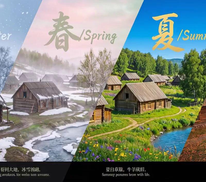 花费1美元!禾木喀纳斯四季美景视频