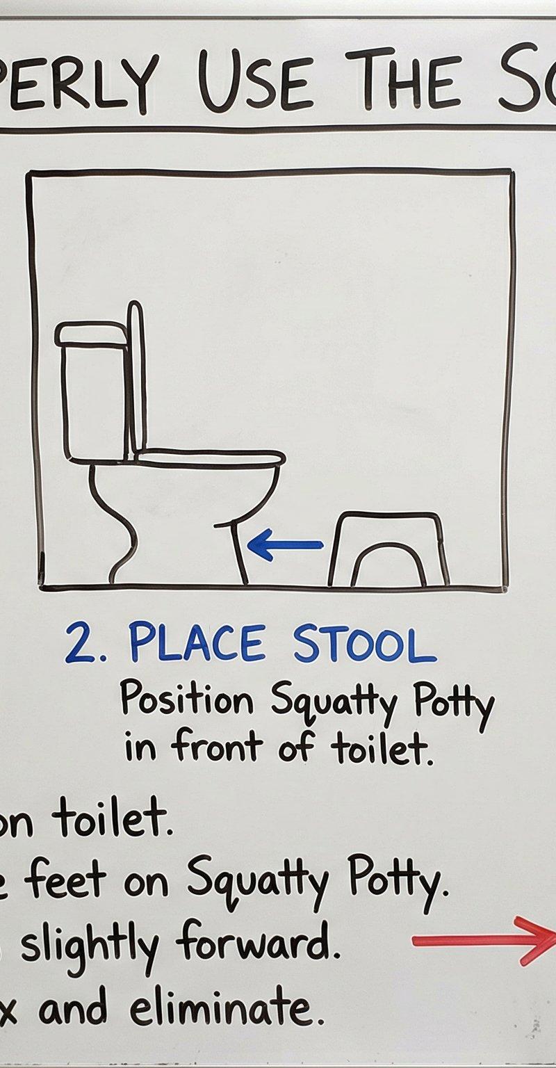Squatty Potty 使用教程:详细白板图解分享