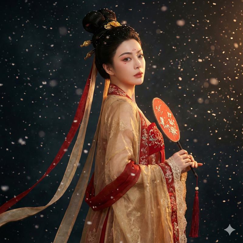 唐代服饰摄影：第六版超写实肖像