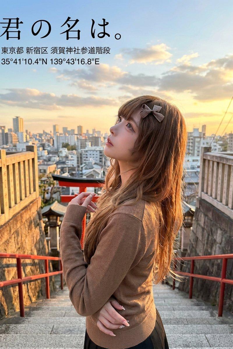 穿越时空：你的名字经典画面实景写真