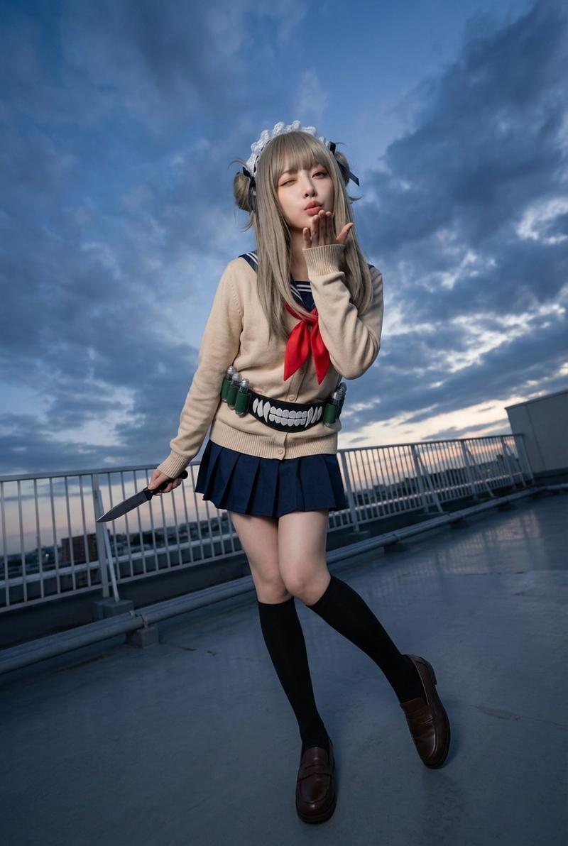 今日のコスプレチャレンジ:ヒーローアカデミア衣装