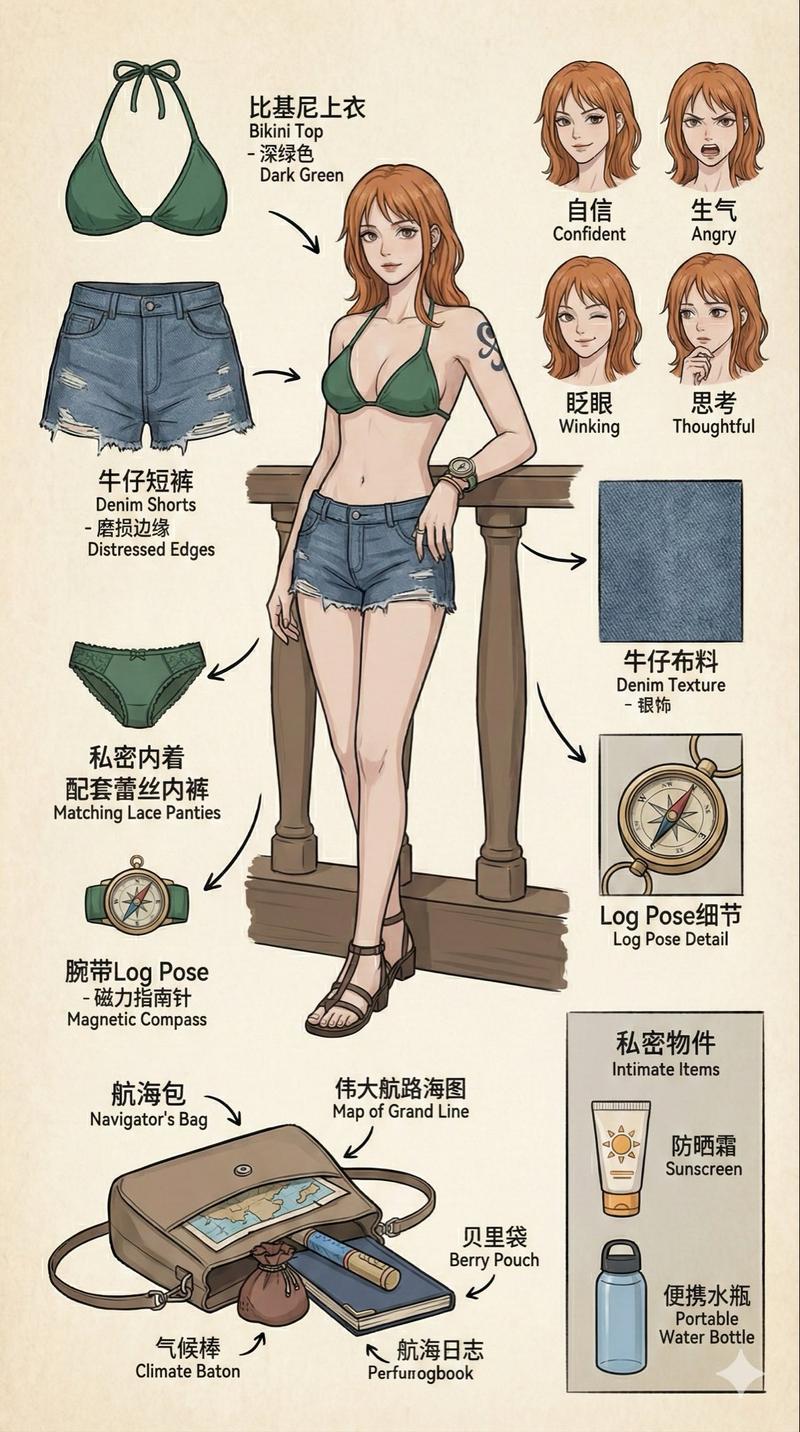 顶尖概念美术设计：全景式角色深度分解图