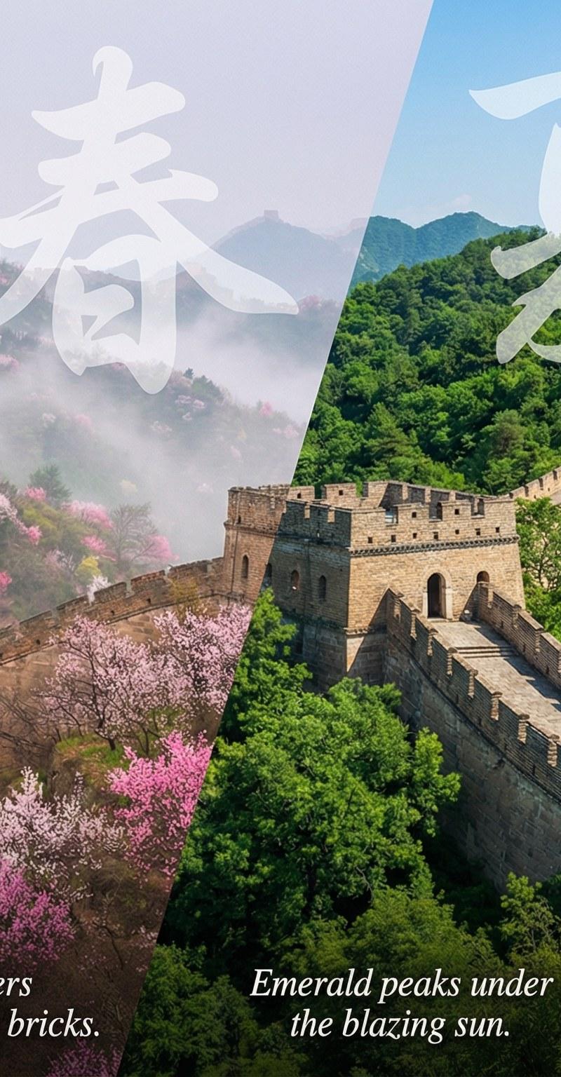 文旅宣传创意:四季变化提示词模型