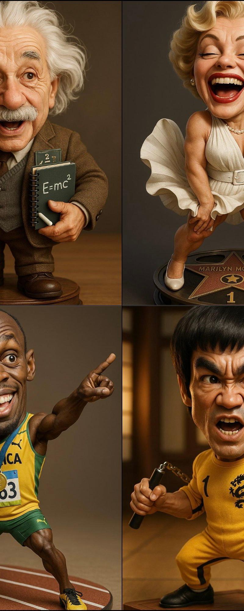 ChatGpt试用:名人3D卡通画像
