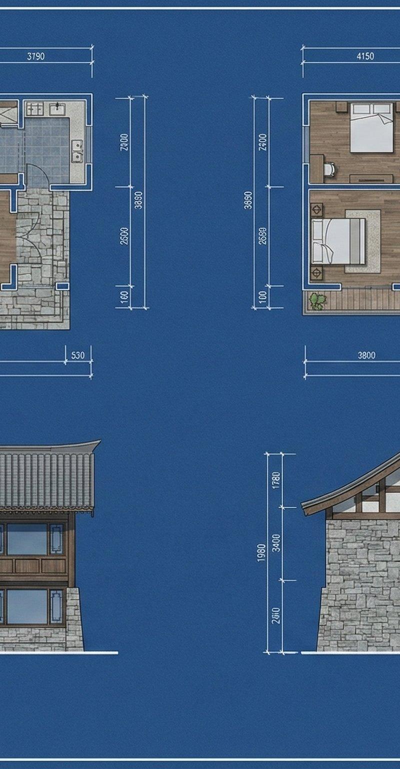 武当山新中式住宅建筑设计