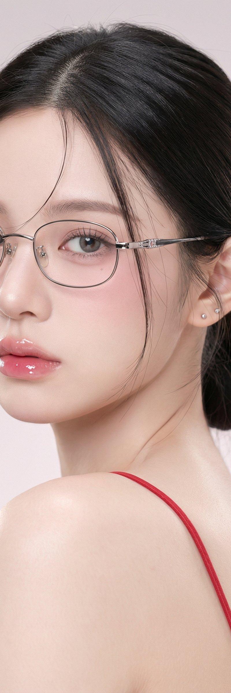 年轻女性单人半身近景肖像