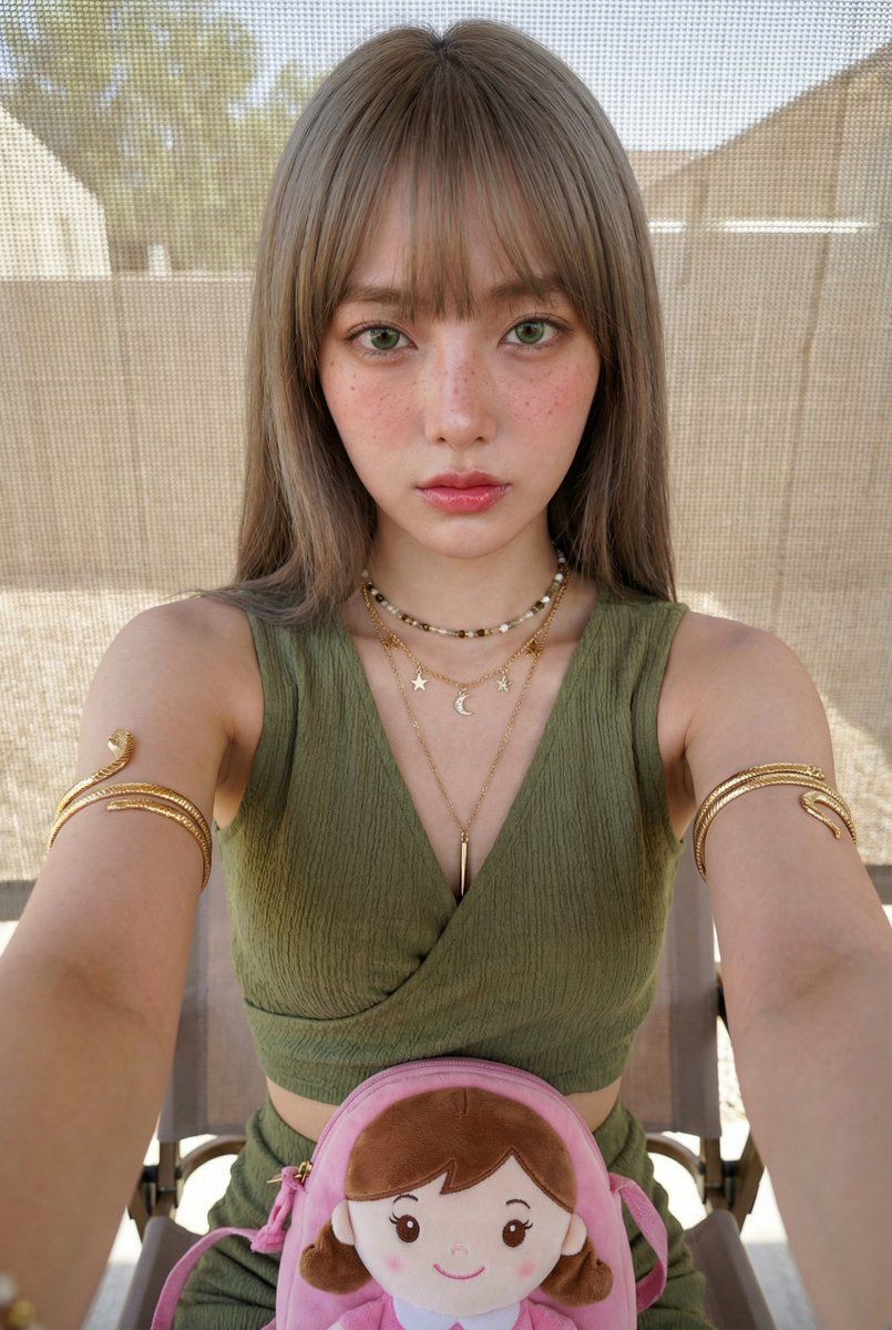 青春女性肖像