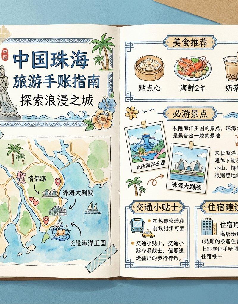 珠海旅游手账