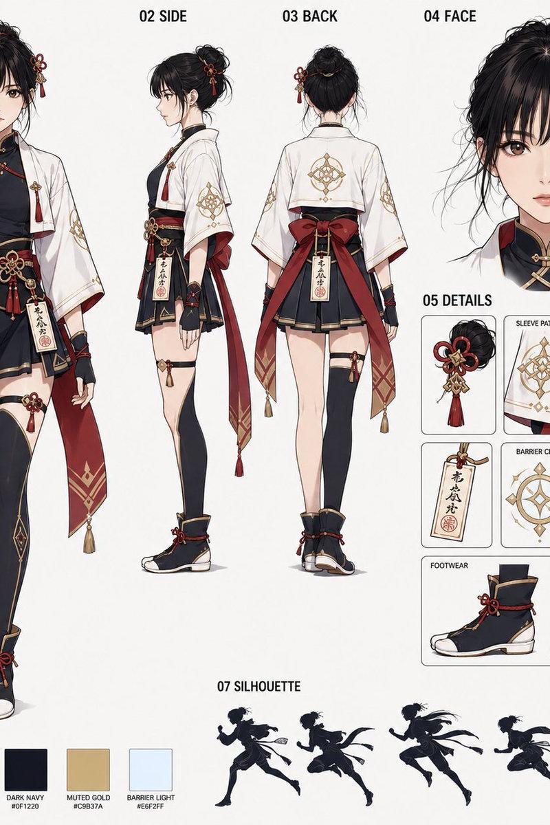 日式奇幻结界师角色设定集