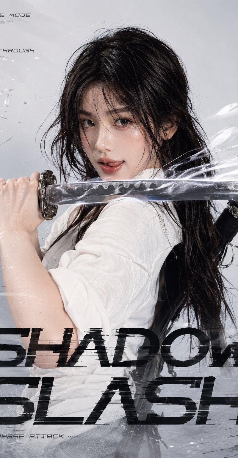 “Shadow Slash” 女剑士海报