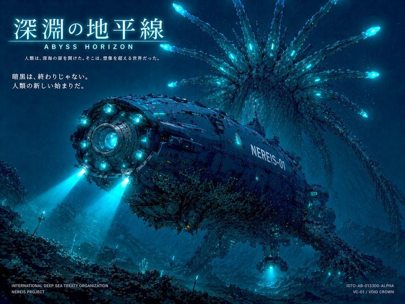 科幻深海潜水艇海报