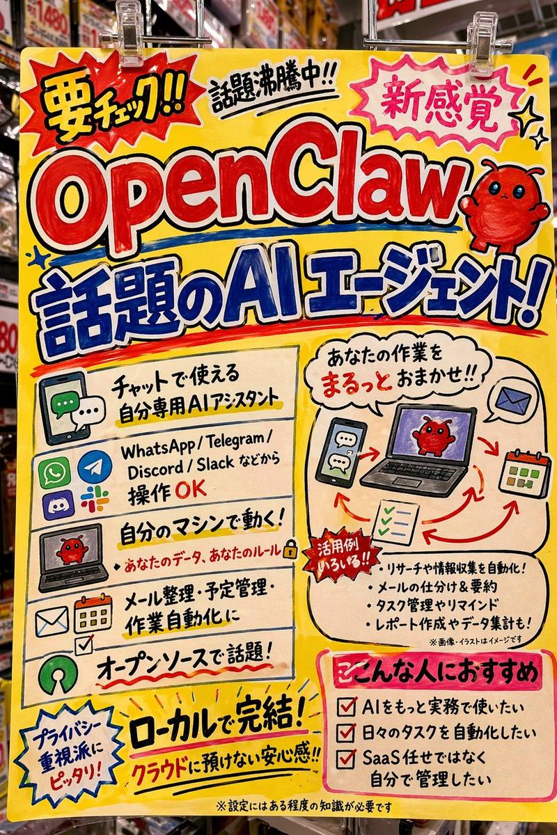 为 OpenClaw 设计“唐吉诃德”风格的店内广告