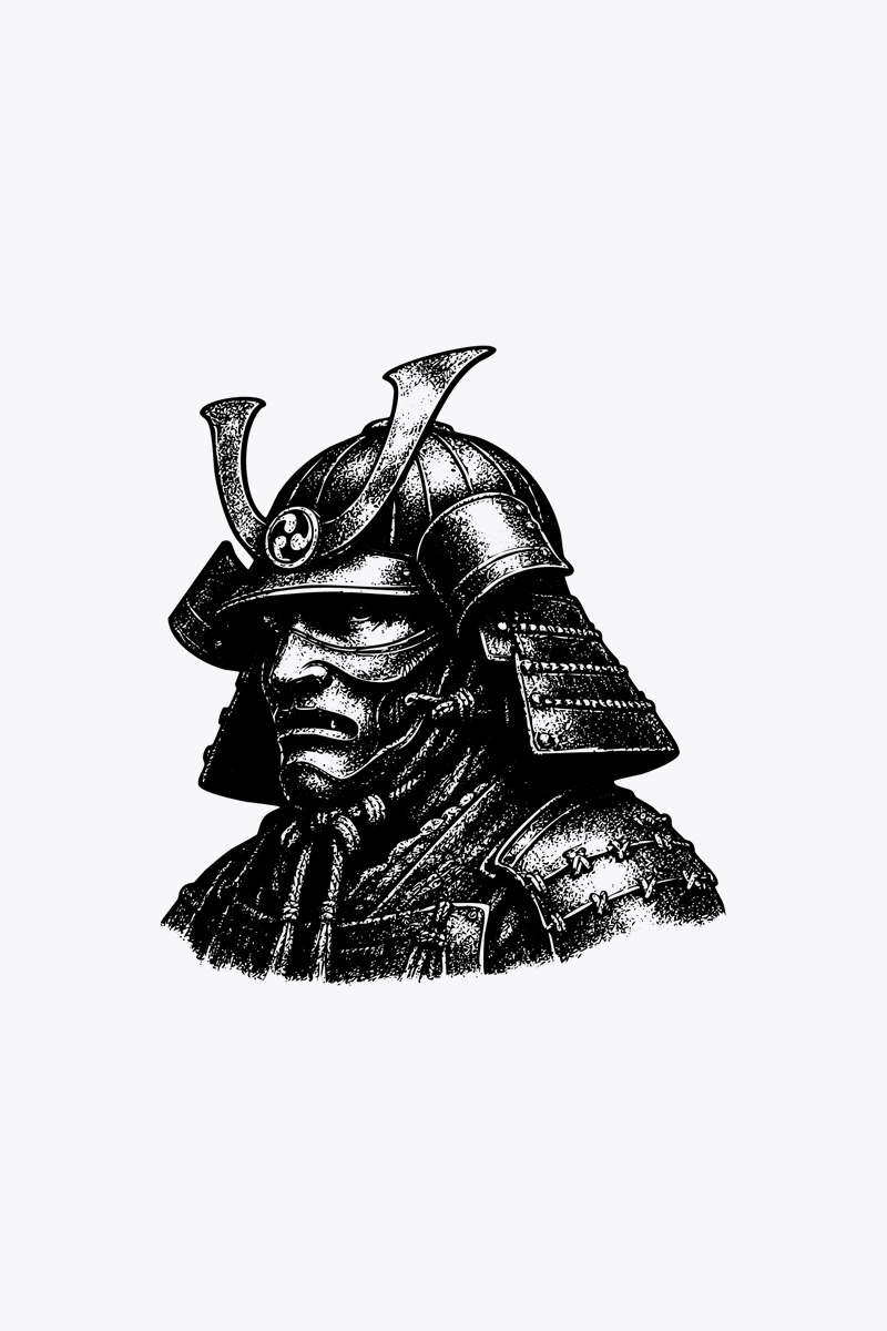 审查风格武士雕刻