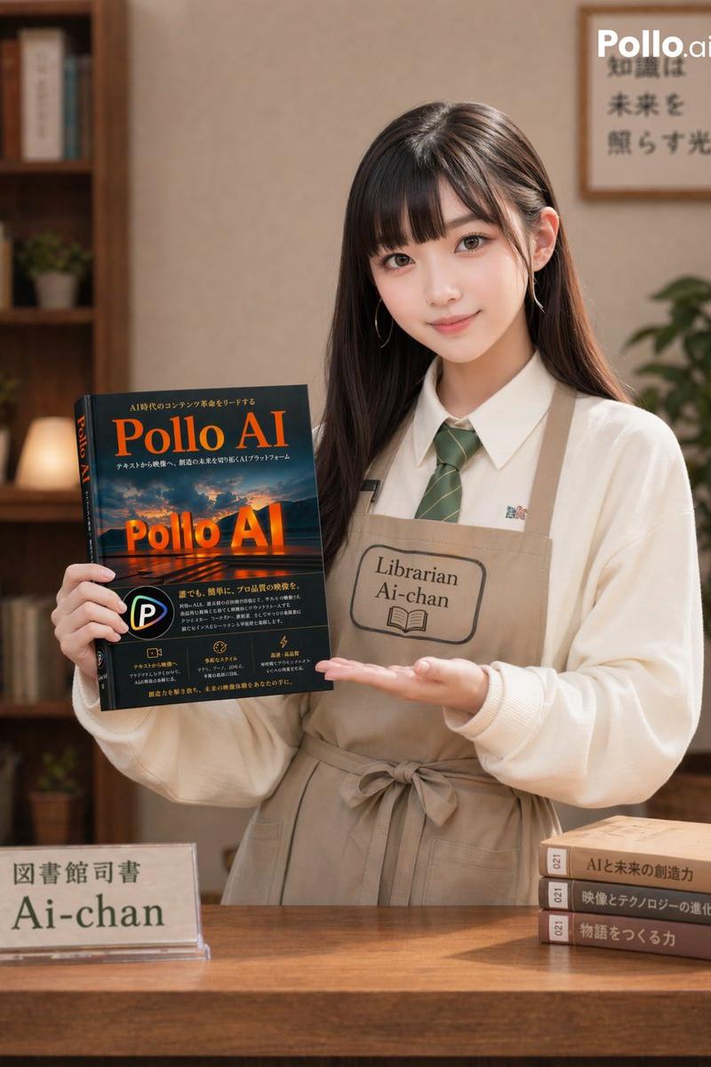 展示 AI 书籍的写实风格图书管理员