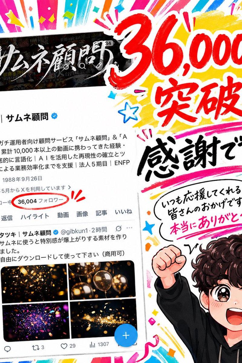 日语区 36K 粉丝庆祝海报