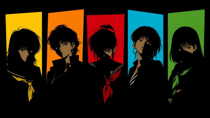 五位 1980 年代不良少女动漫角色