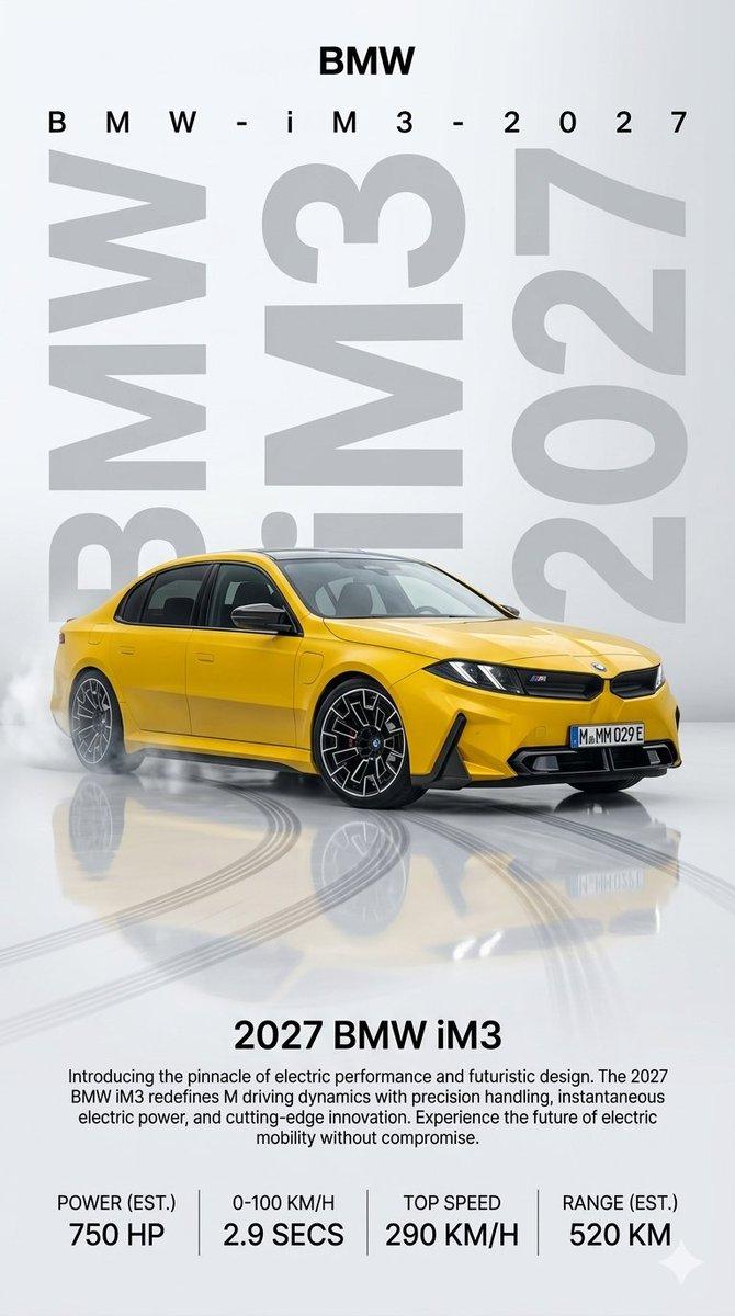 2027 BMW iM3 发布海报