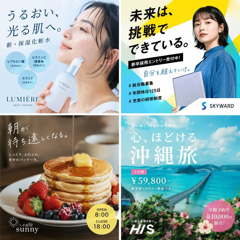 2x2 日本广告网格