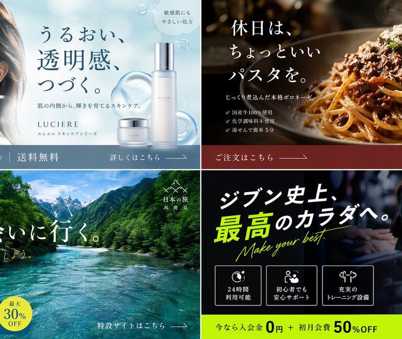 2x2 日式横幅广告网格