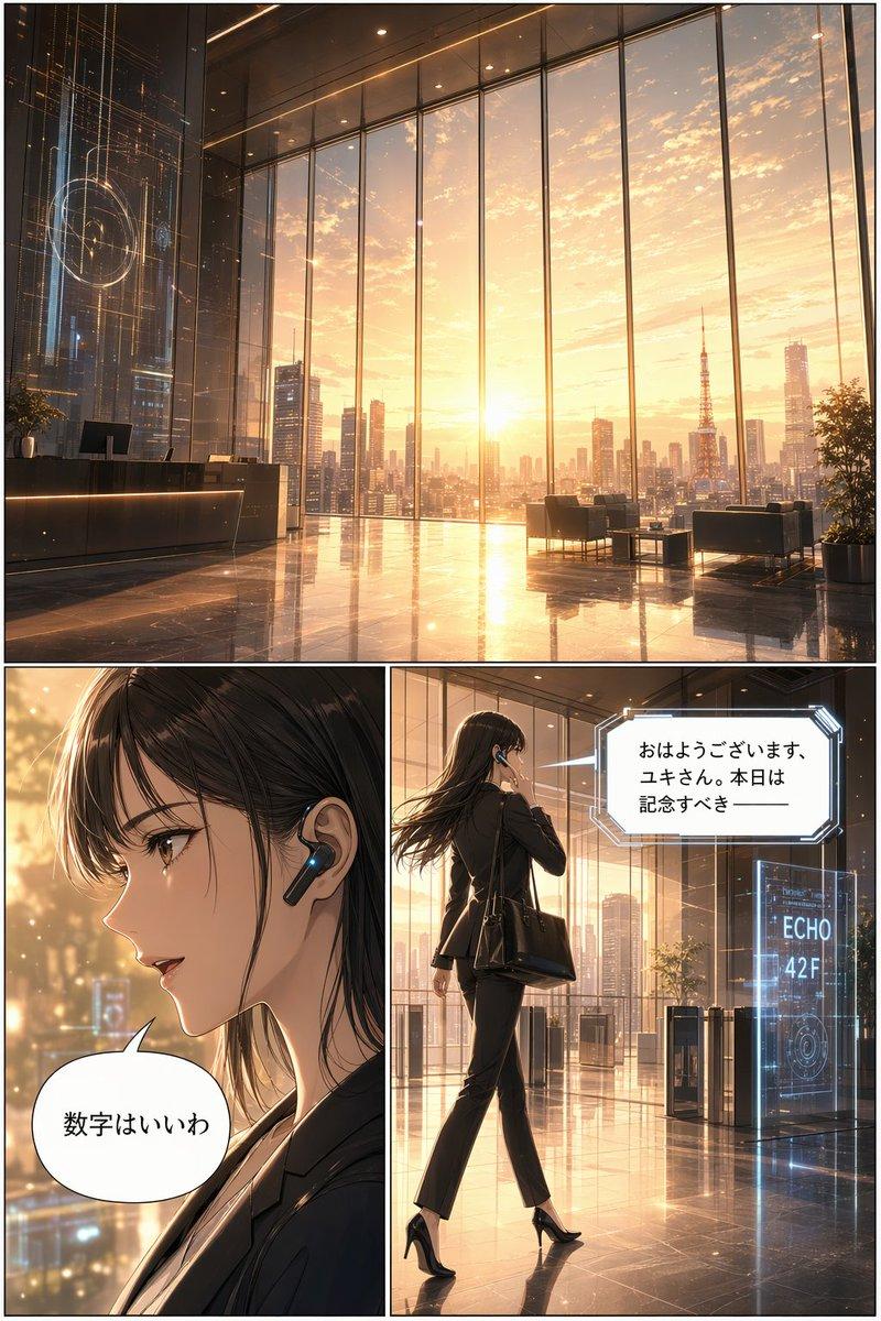 未来感企业风 3 格漫画页面