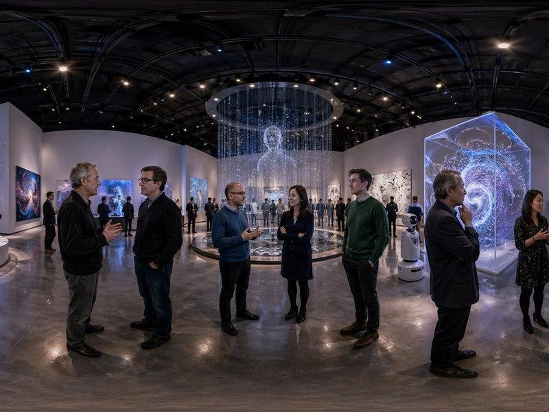 360 度 AI 艺术画廊全景图