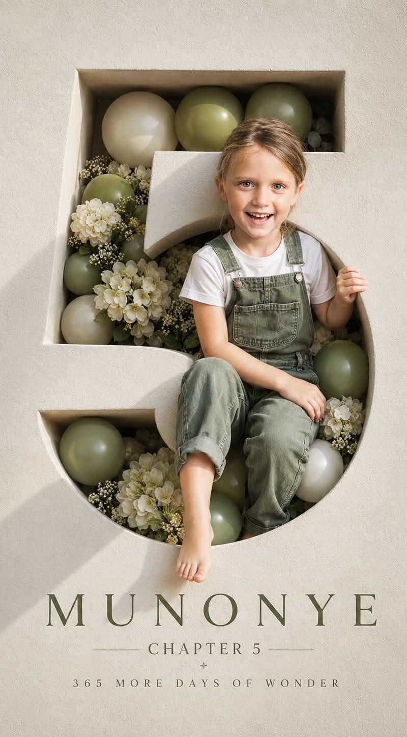 奢华 3D 雕刻风格生日海报