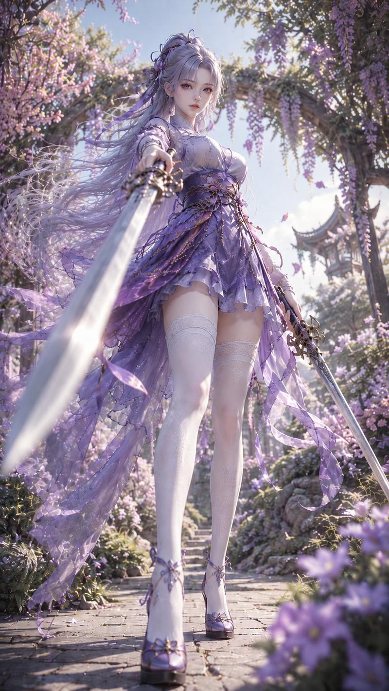 3D 奇幻女性剑客