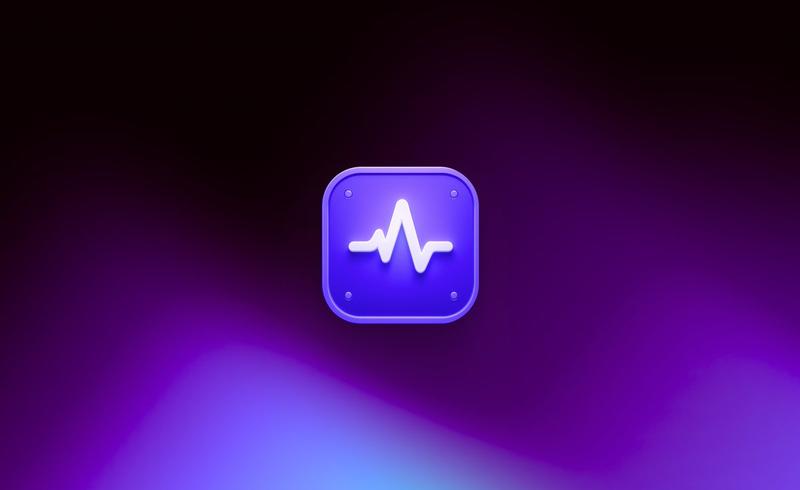 发光 3D 心跳 App 图标