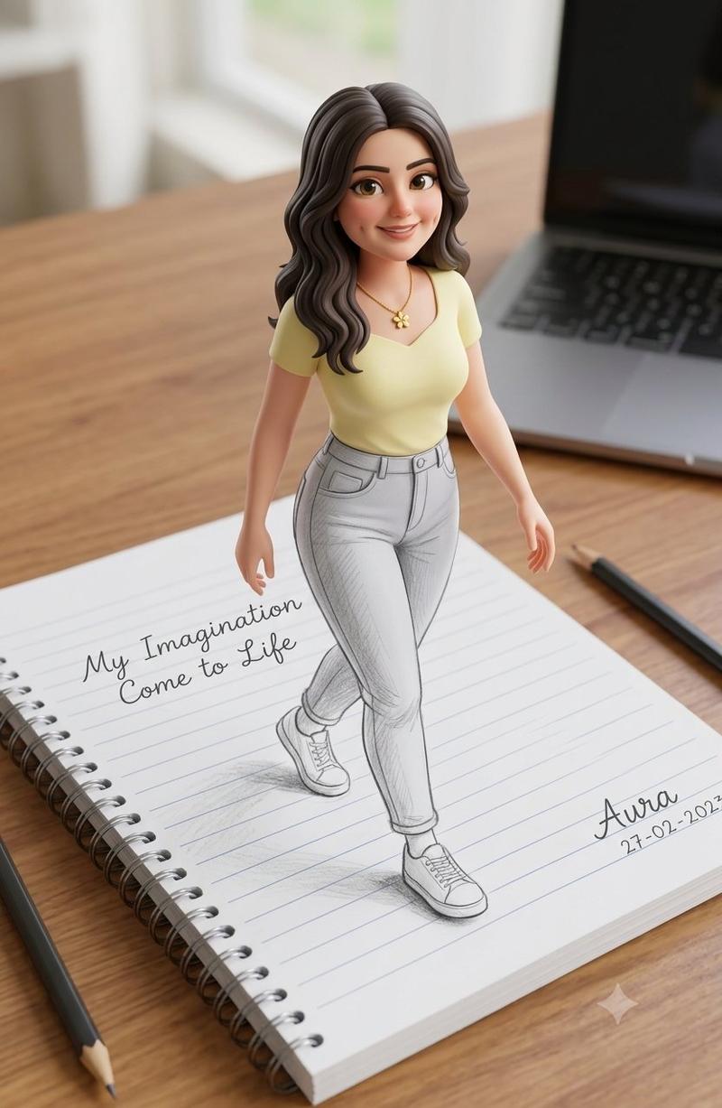 3D 错觉素描肖像