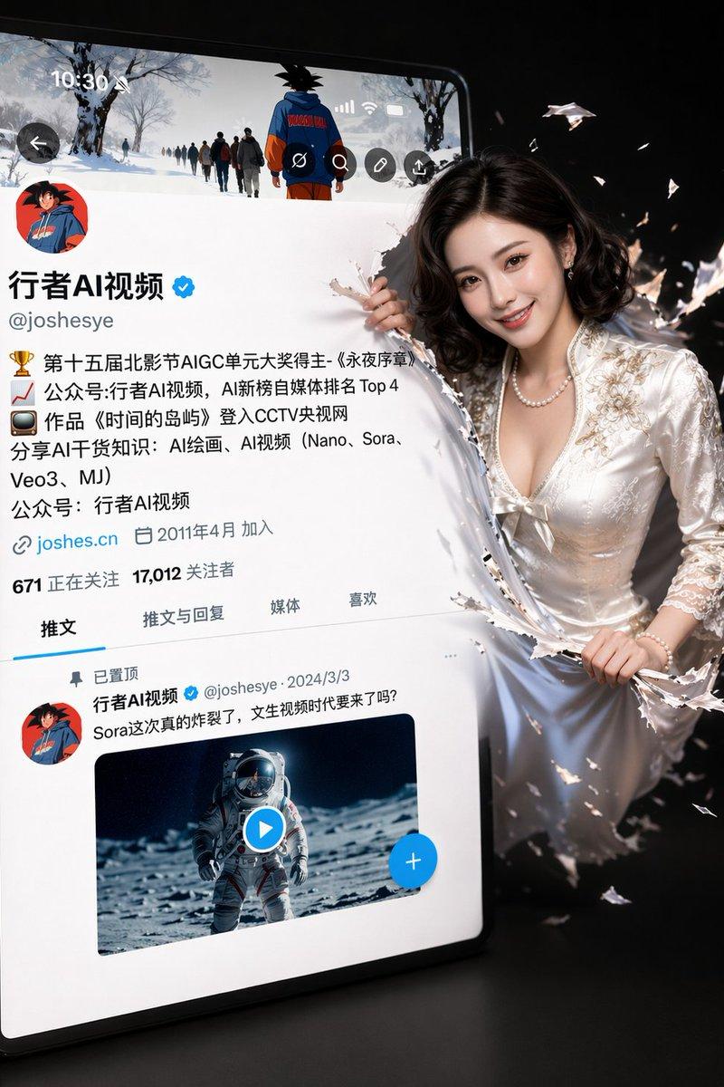 3D 社交媒体个人资料破屏而出