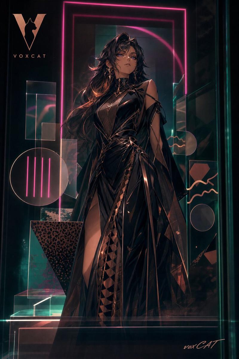 Acrylic VoxCat Fashion Window Poster