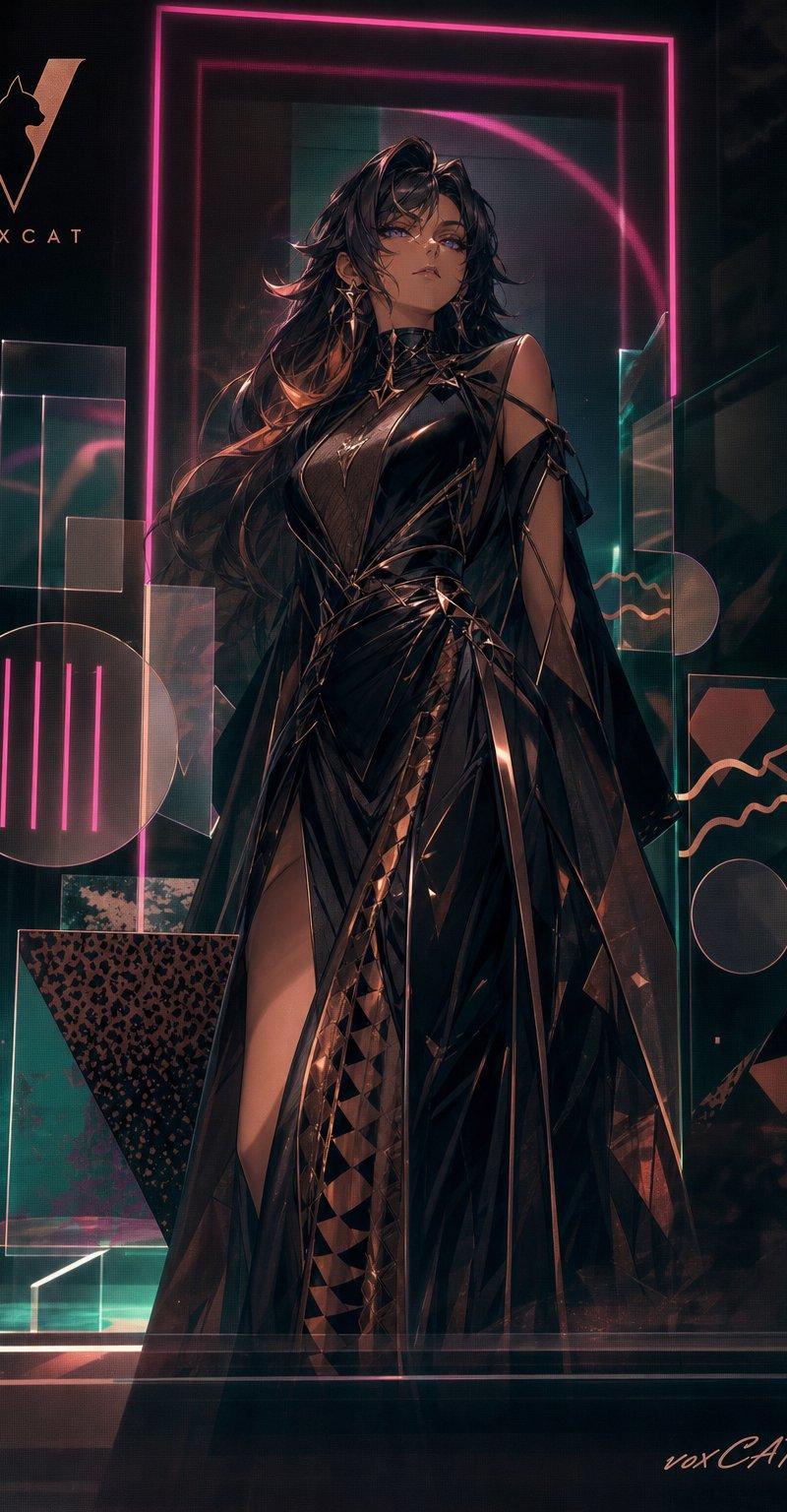 Acrylic VoxCat Fashion Window Poster