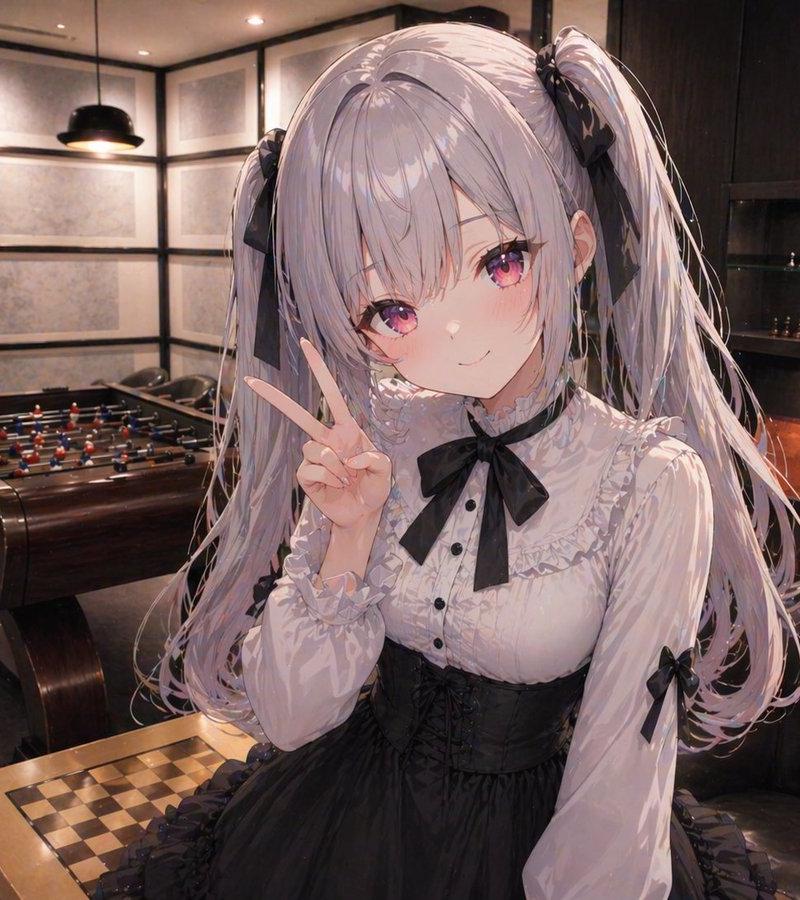 将动漫少女添加到参考休息室