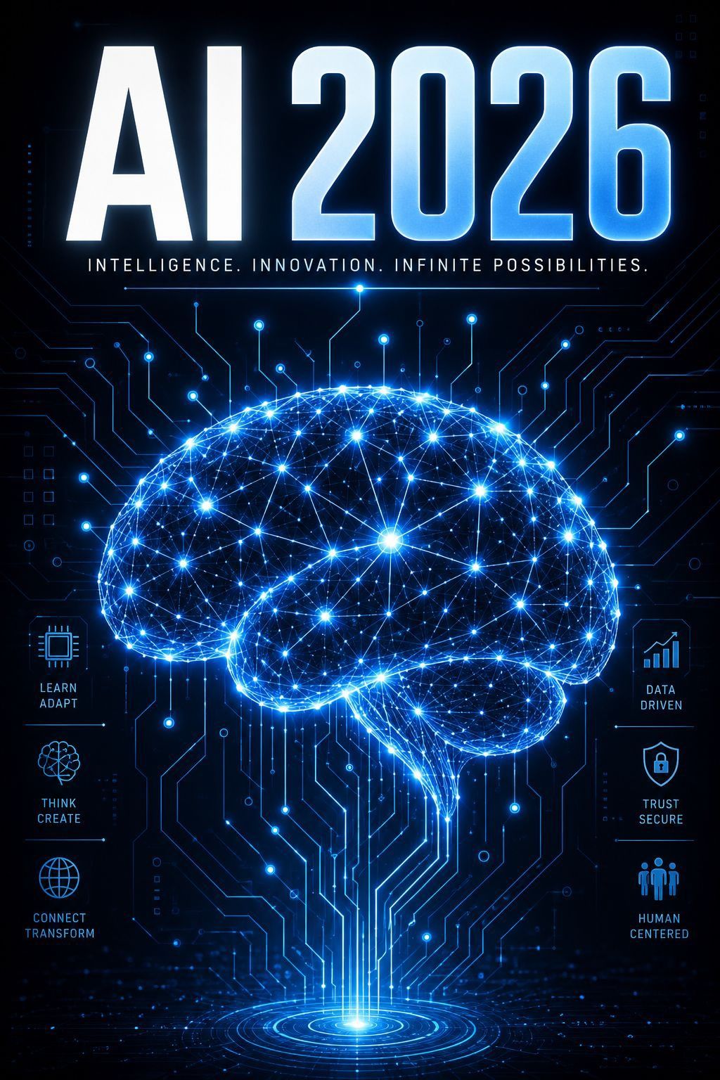 2026 年未来感 AI 科技海报