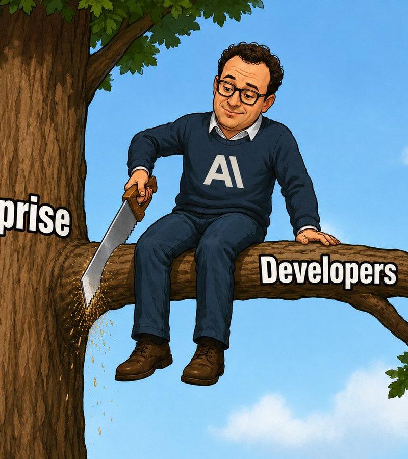 AI 锯断 Enterprise 开发者分支