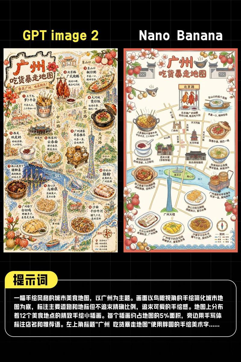 AI 广州美食地图对比